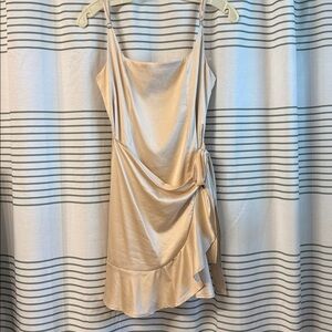 Princess Polly Cream Satin Dress